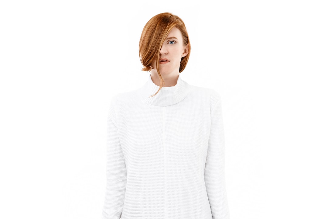 Photo red hair clothes